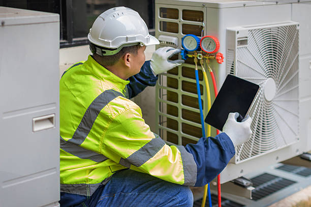 Professional Air Duct Cleaning technician working in Upper Black Eddy, PA